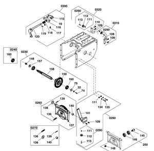 Transaxle Drive Group Diagram and Parts List for 2016 Briggs and Stratton Snow Blower